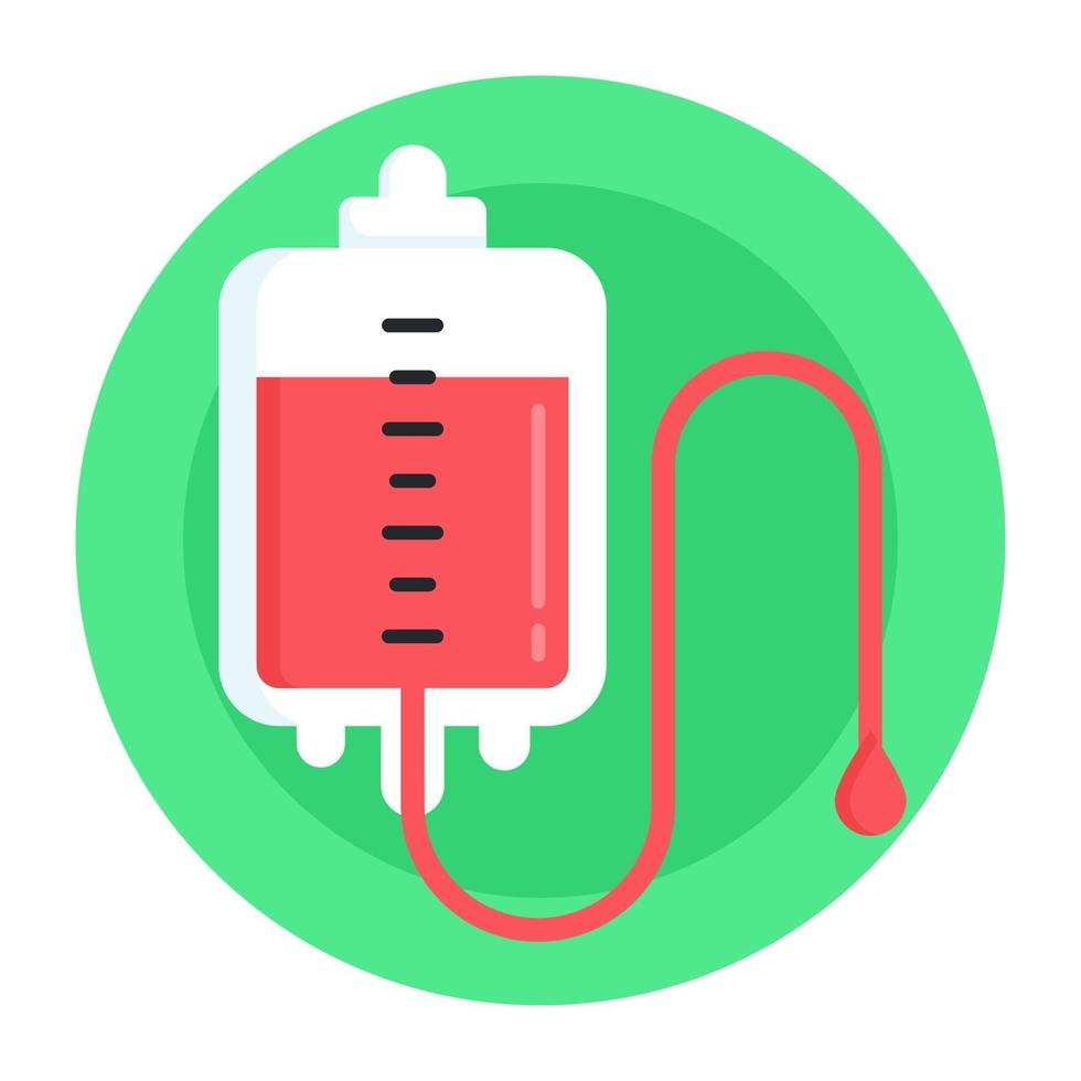 Iv Drip and Blood Bag vector