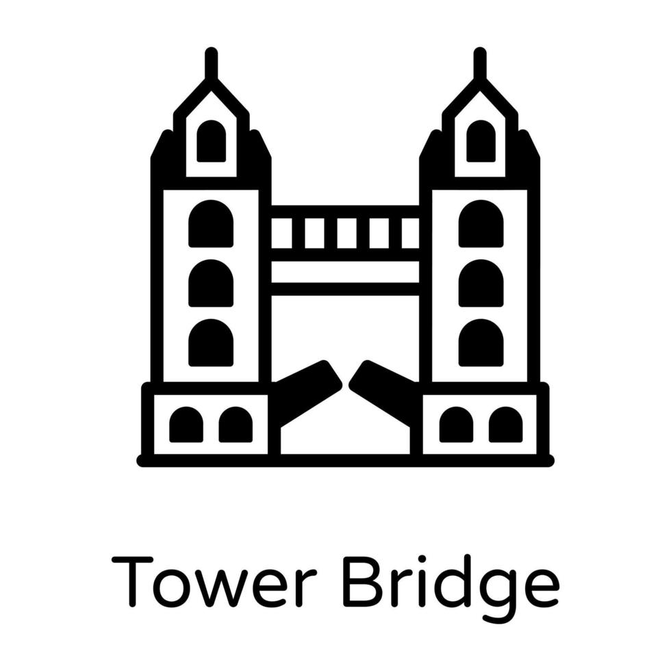 Tower Bridge Landmark vector