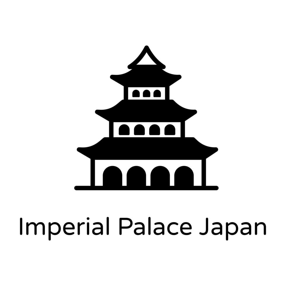 palacio imperial de japón vector