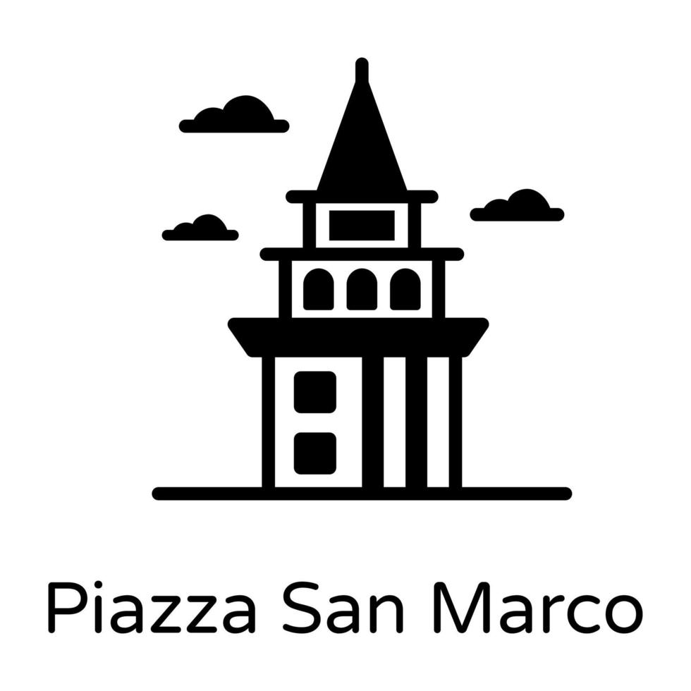 piazza san marco vector