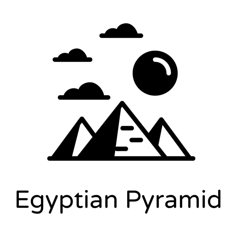 pirámide egipcia de giza vector