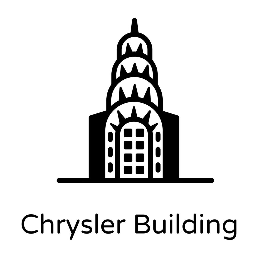 Chrysler art  Building vector