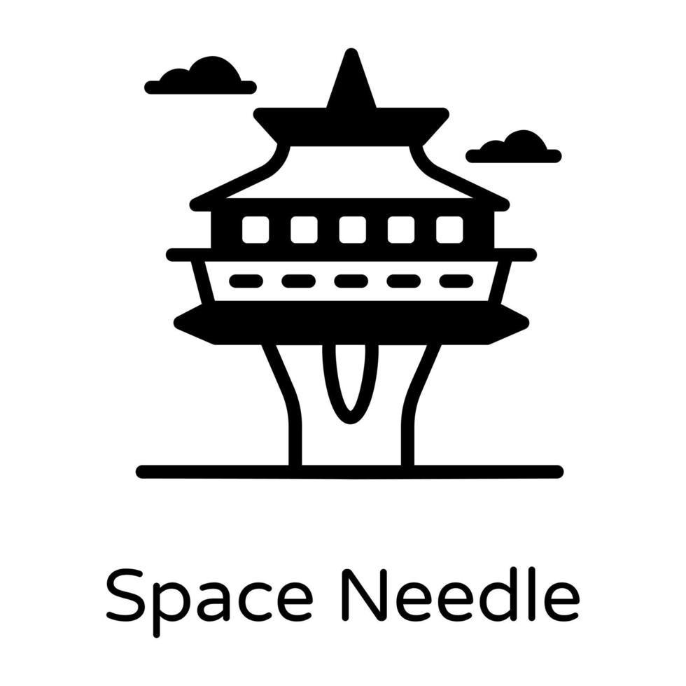 Space Needle Landmark vector