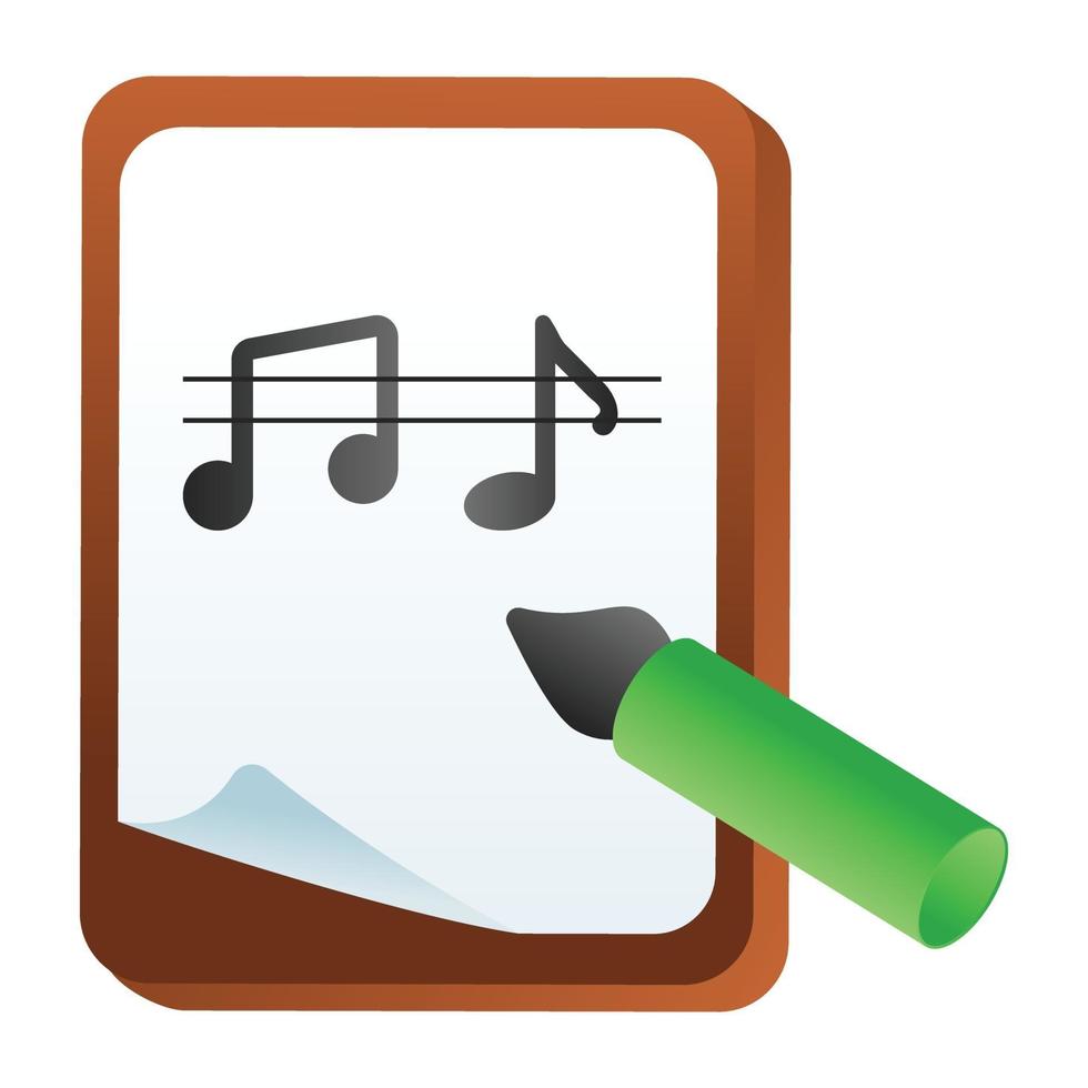 letras y notas musicales vector