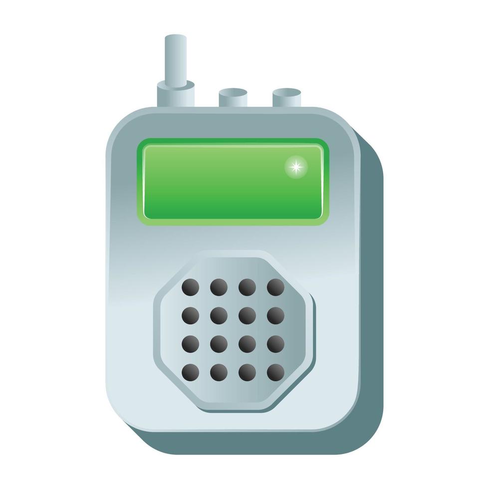 walkie talkie y transmisor vector