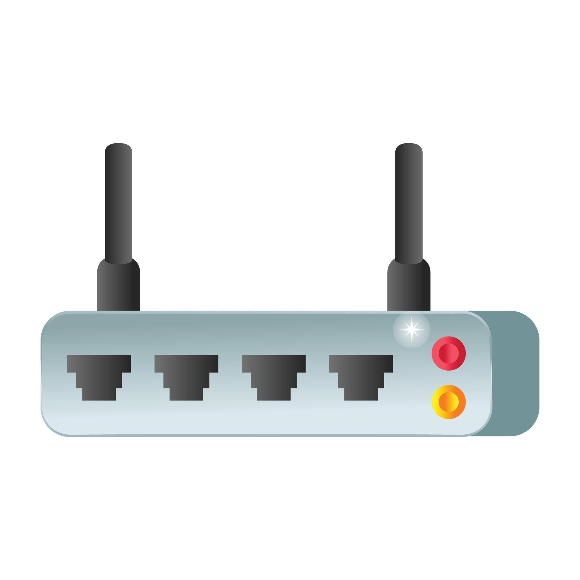 Modem and connection device 3176505 Vector Art at Vecteezy