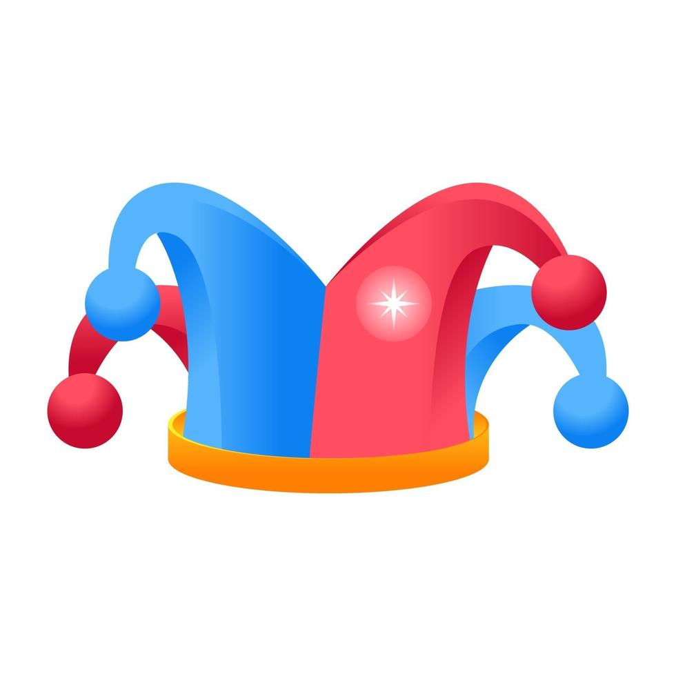 Clown Cap and Hat vector