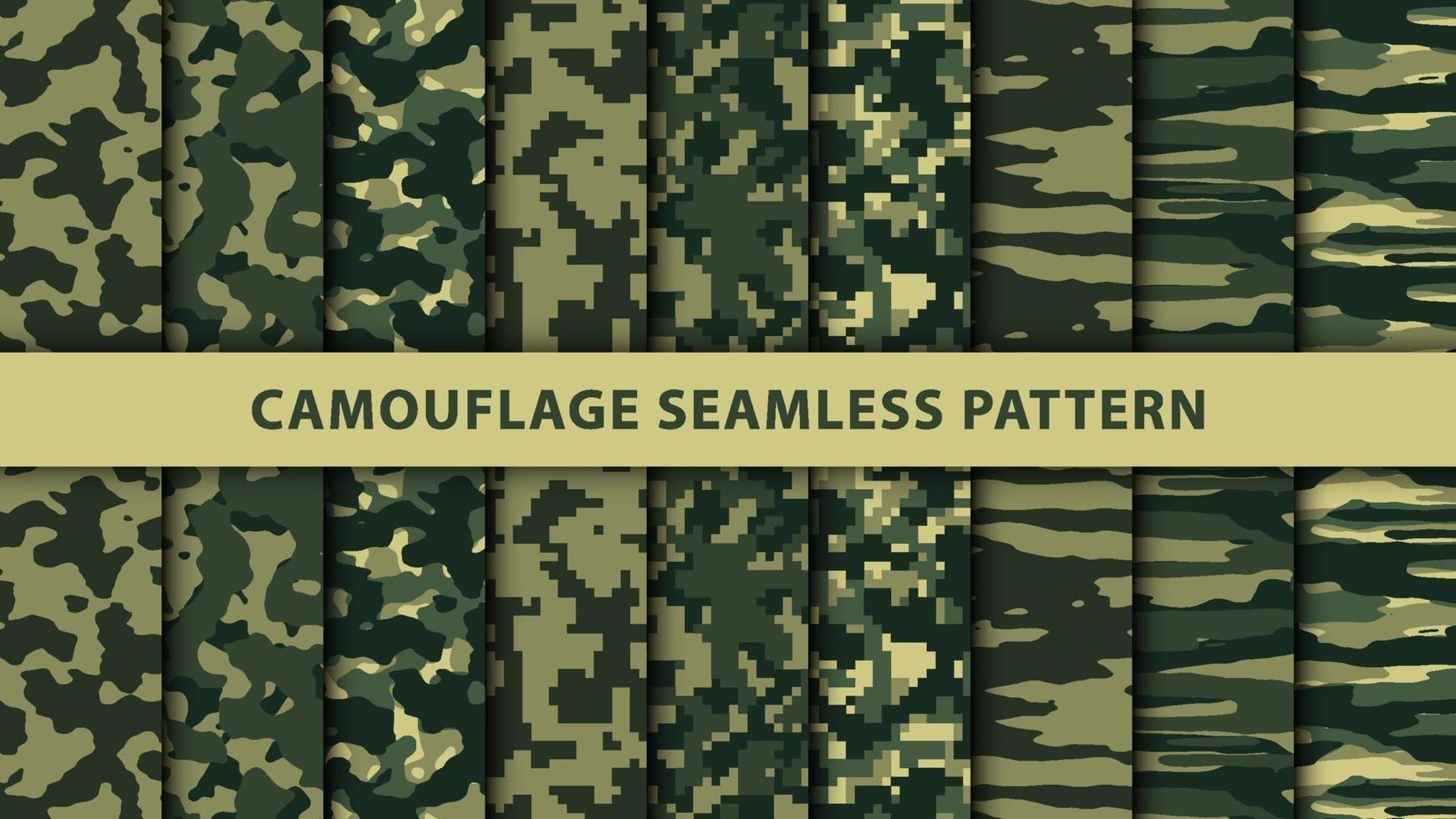 Military and army camouflage seamless pattern vector