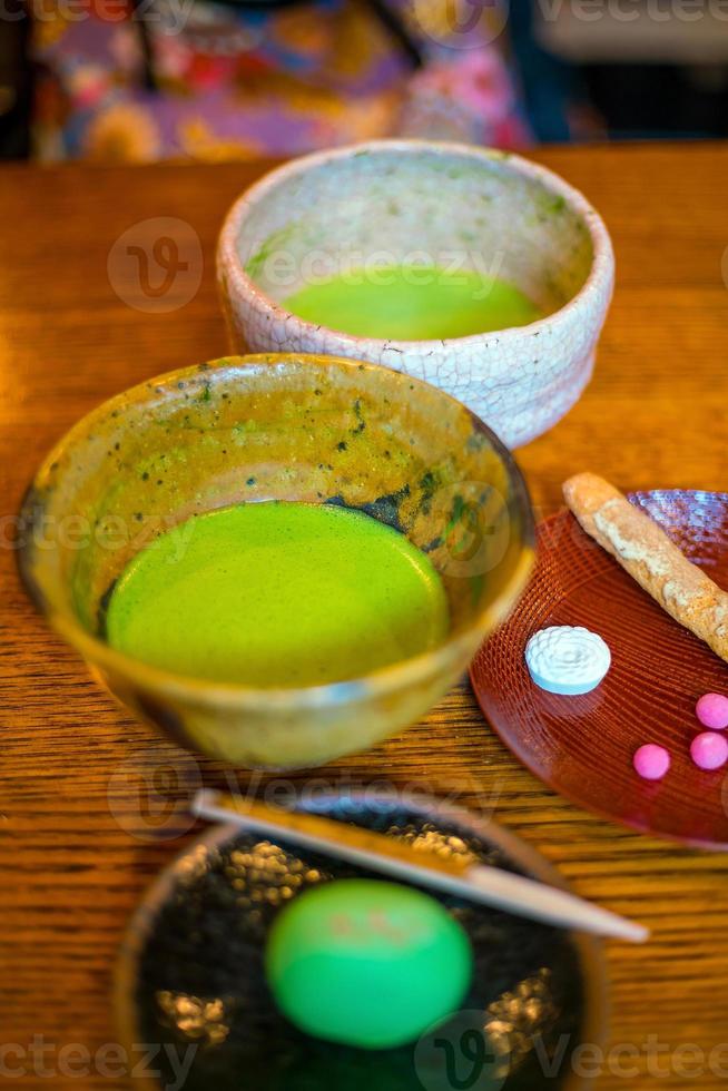 Traditional Kyoto style green tea photo