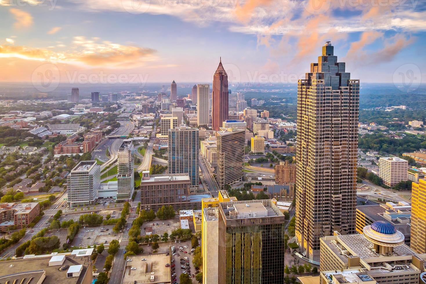 Skyline del centro de Atlanta, Georgia foto