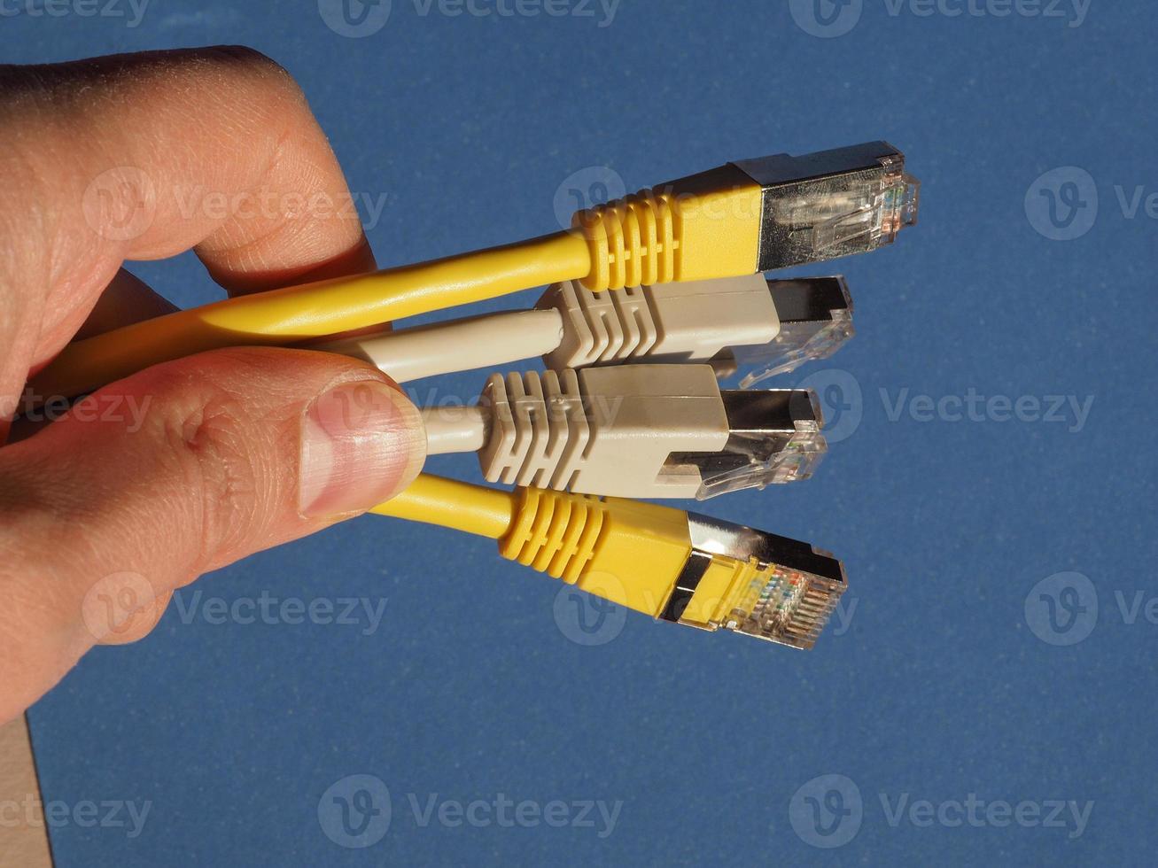 enchufe ethernet rj45 foto