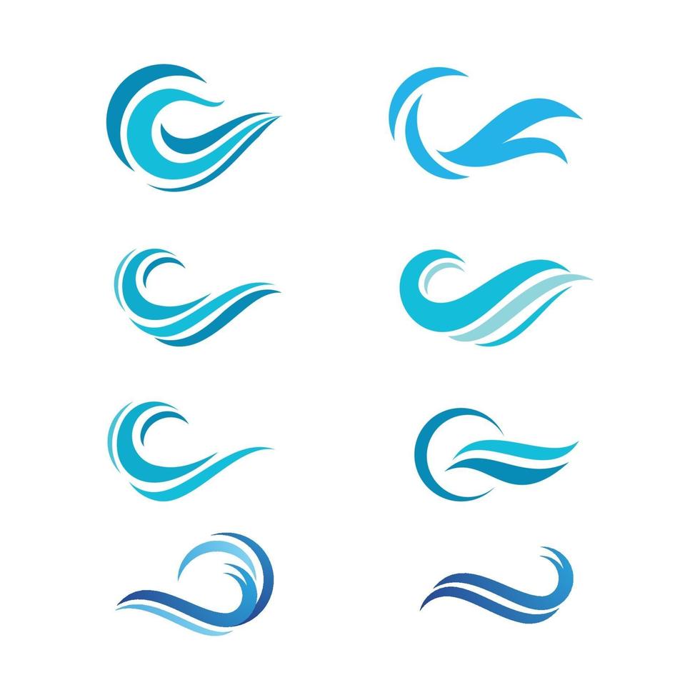 Water wave icon vector design