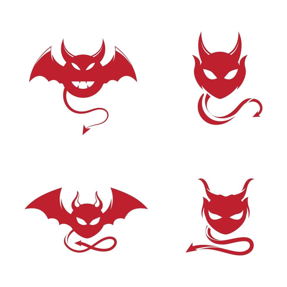 icono de vector de cuerno de diablo