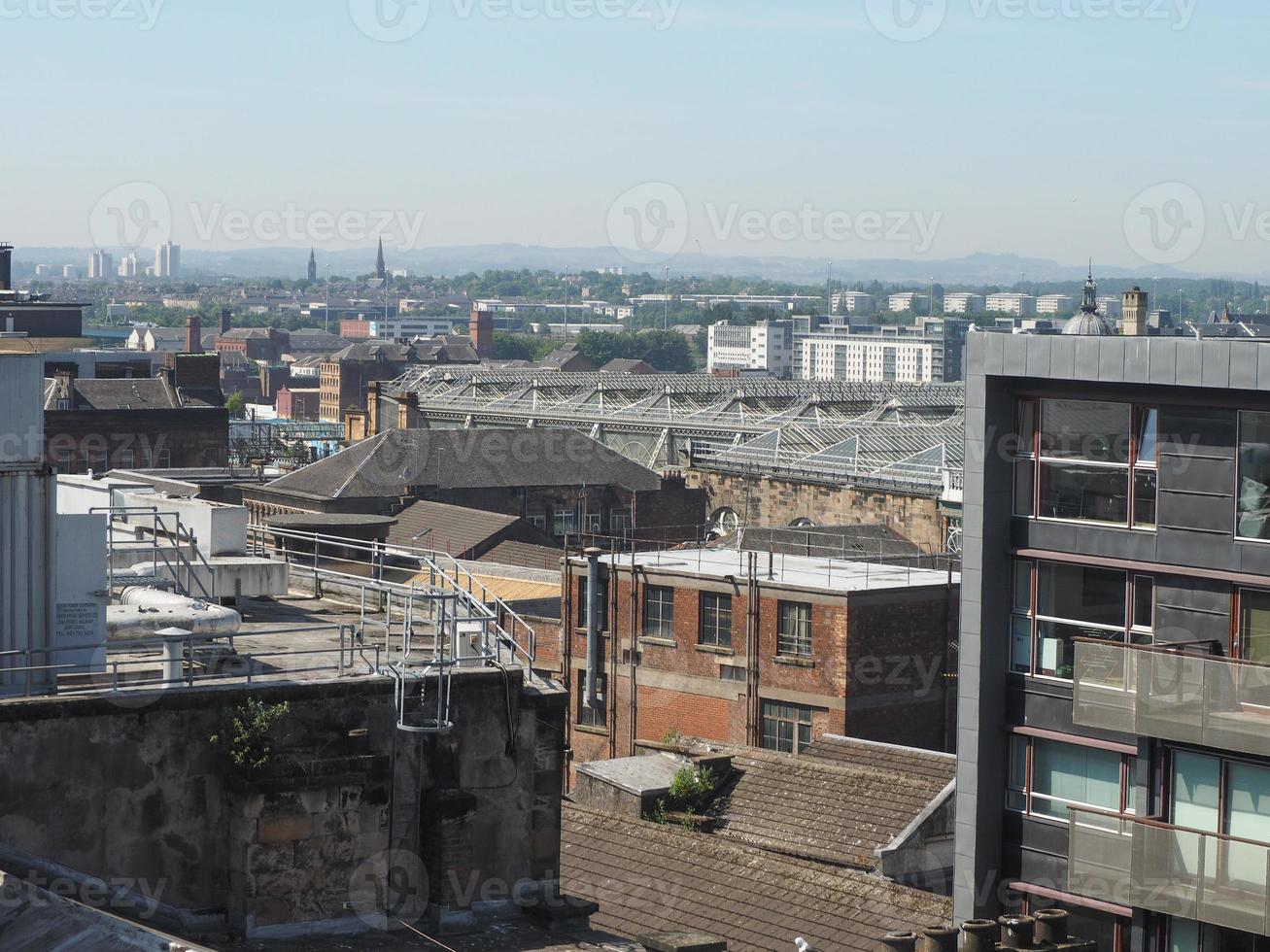 Aerial view of Glasgow photo