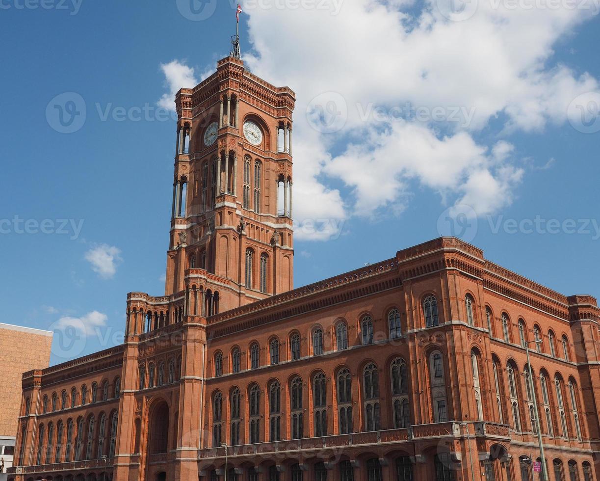 Rotes Rathaus en Berlín. foto