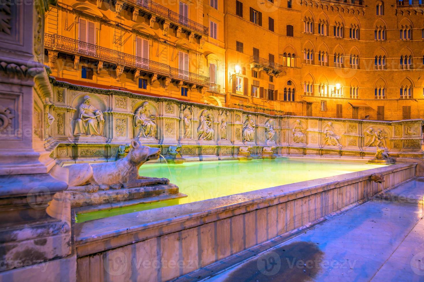 fonte gaia, piazza del campo, en siena foto