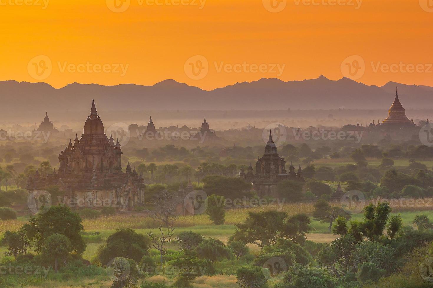 Bagan cityscape of Myanmar in asia photo