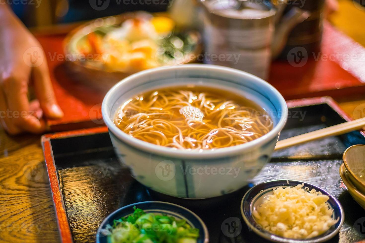 Traditional Kyoto style soba noodle photo