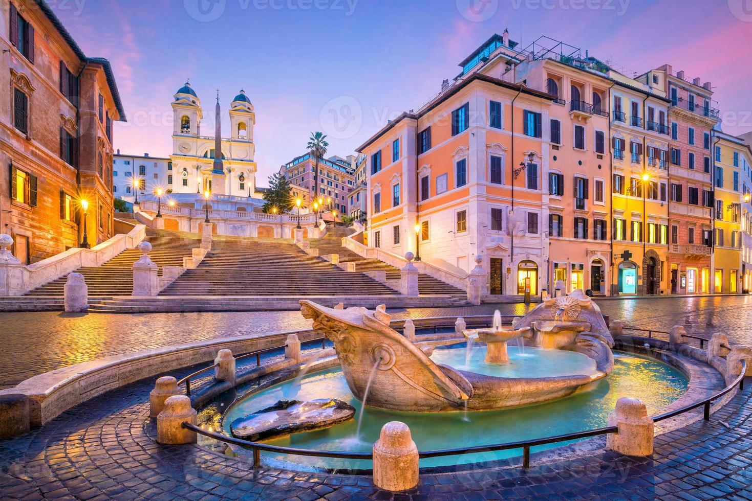 Spanish Steps in the morning, Rome photo