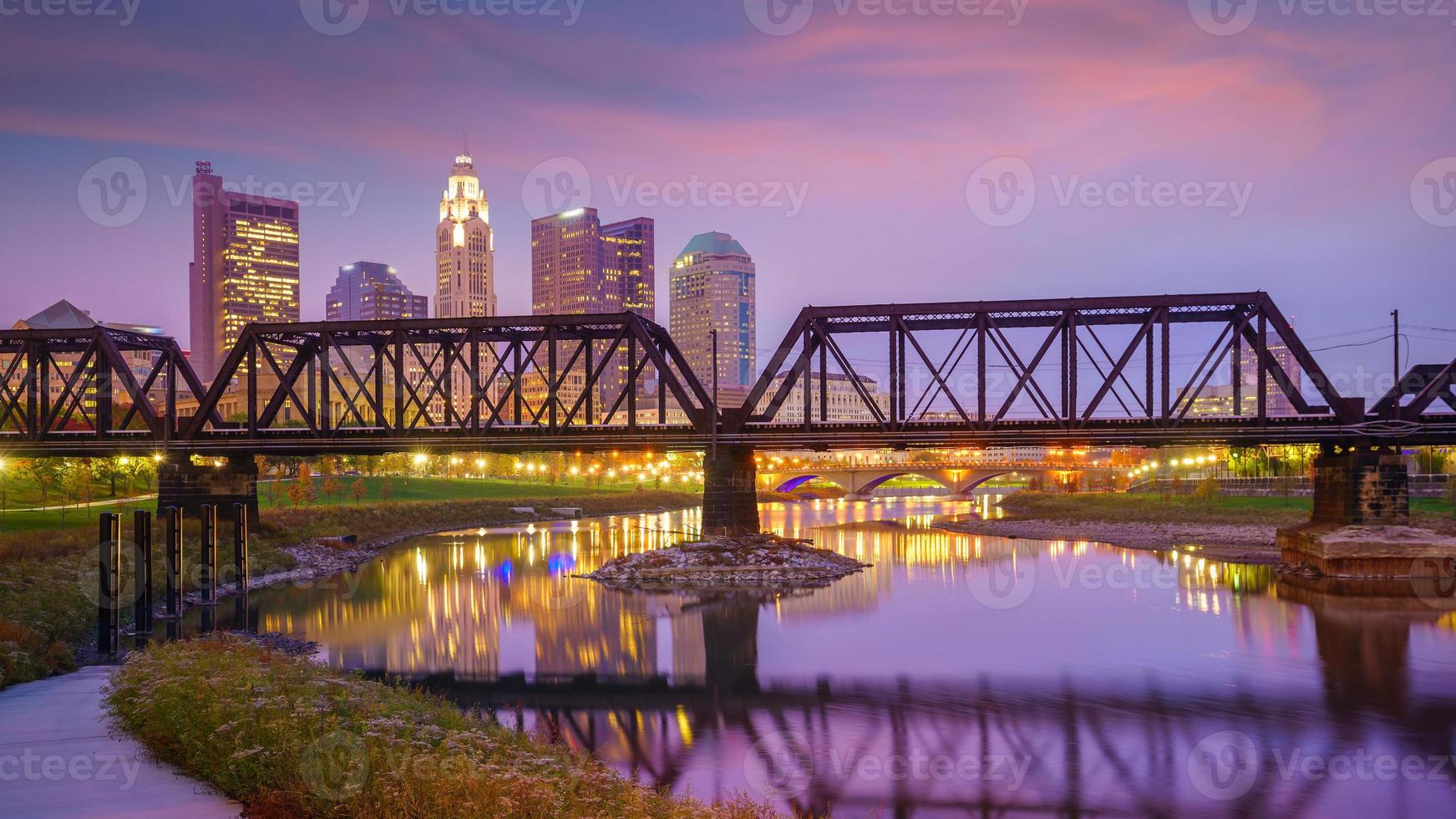 View of downtown Columbus Ohio Skyline photo