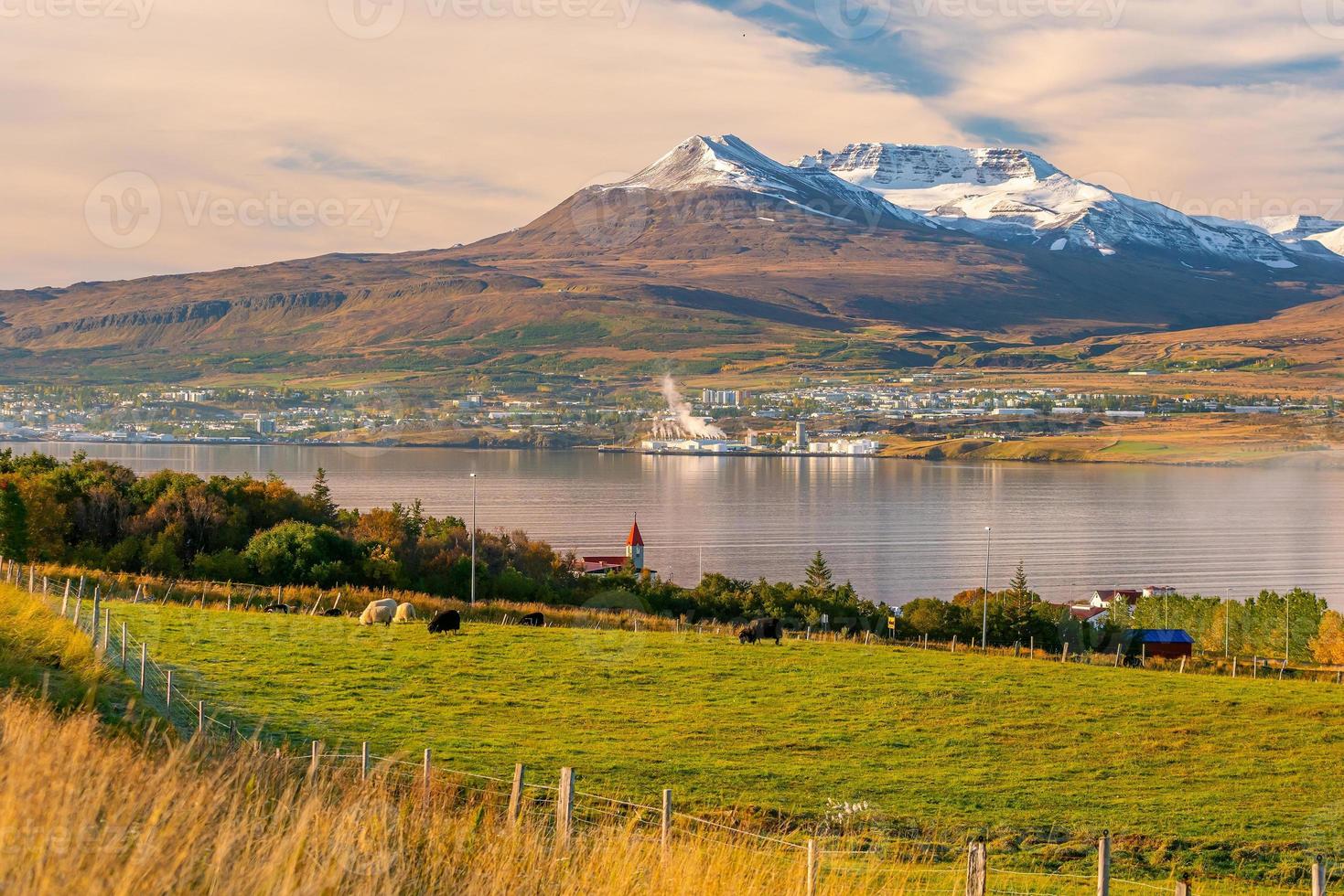 islandia hermoso paisaje, paisaje natural islandés. foto