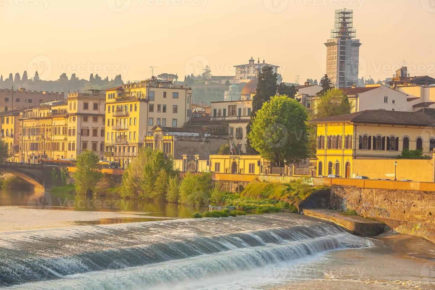 Florence city downtown skyline cityscape of  Italy photo