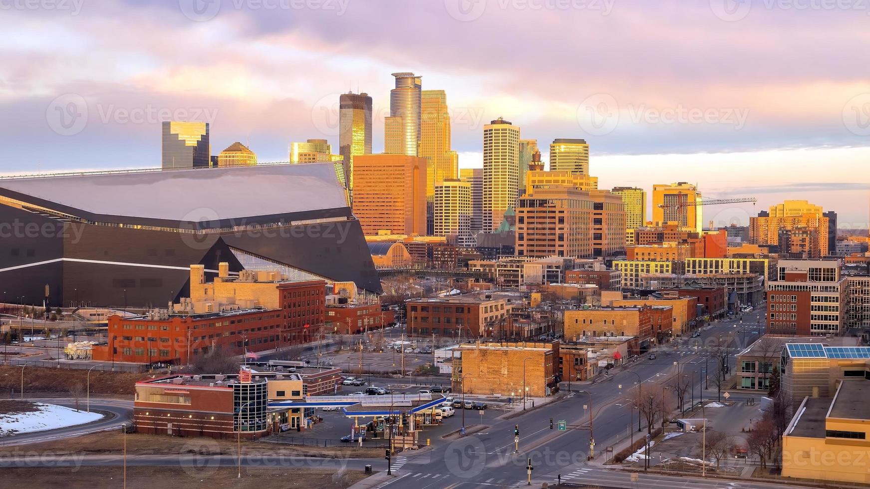 Minneapolis city downtown skyline USA photo