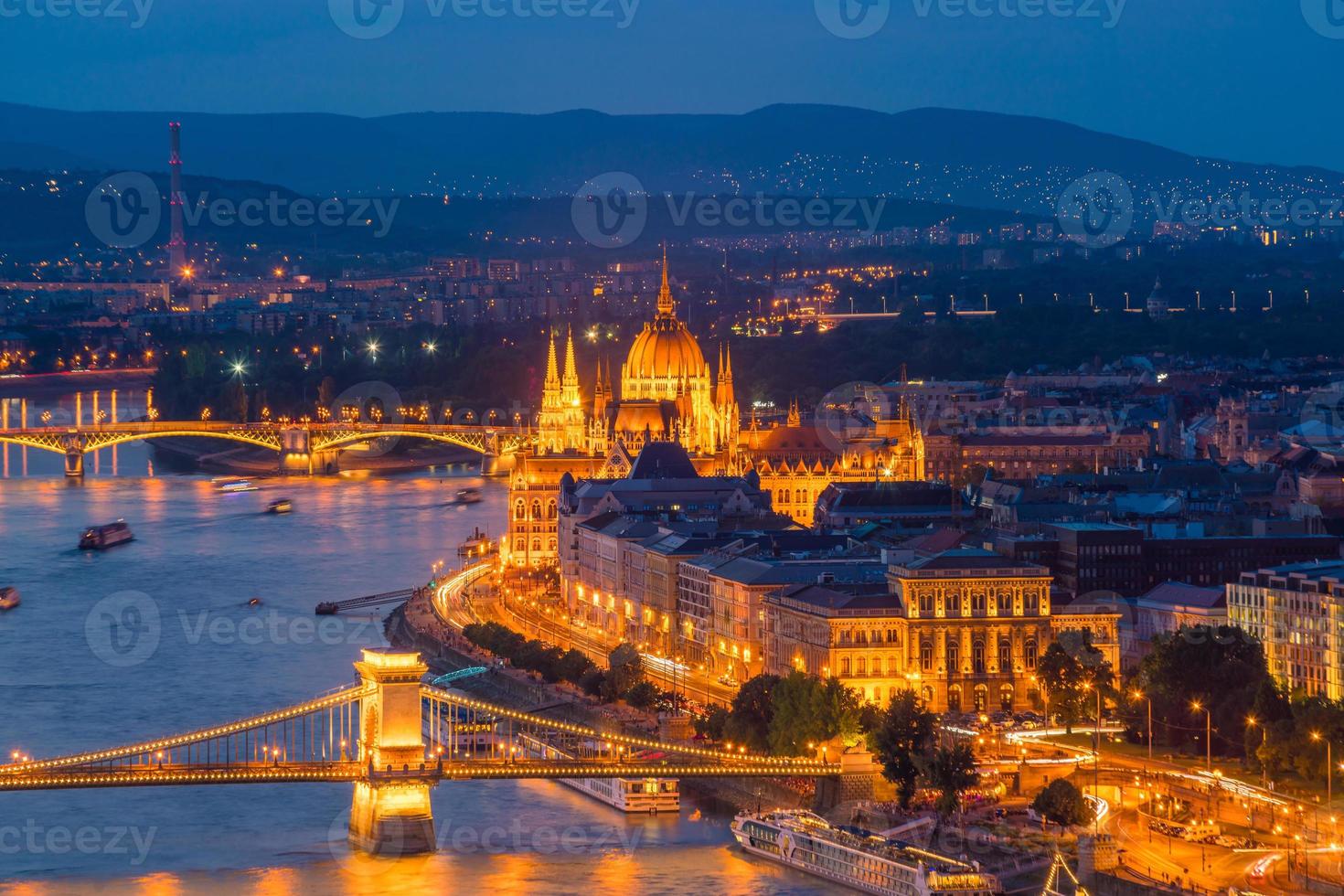 Budapest skyline in Hungary photo