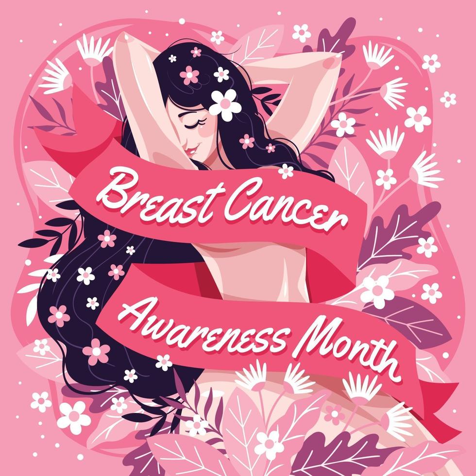 Breast Cancer Awareness Month Concept vector