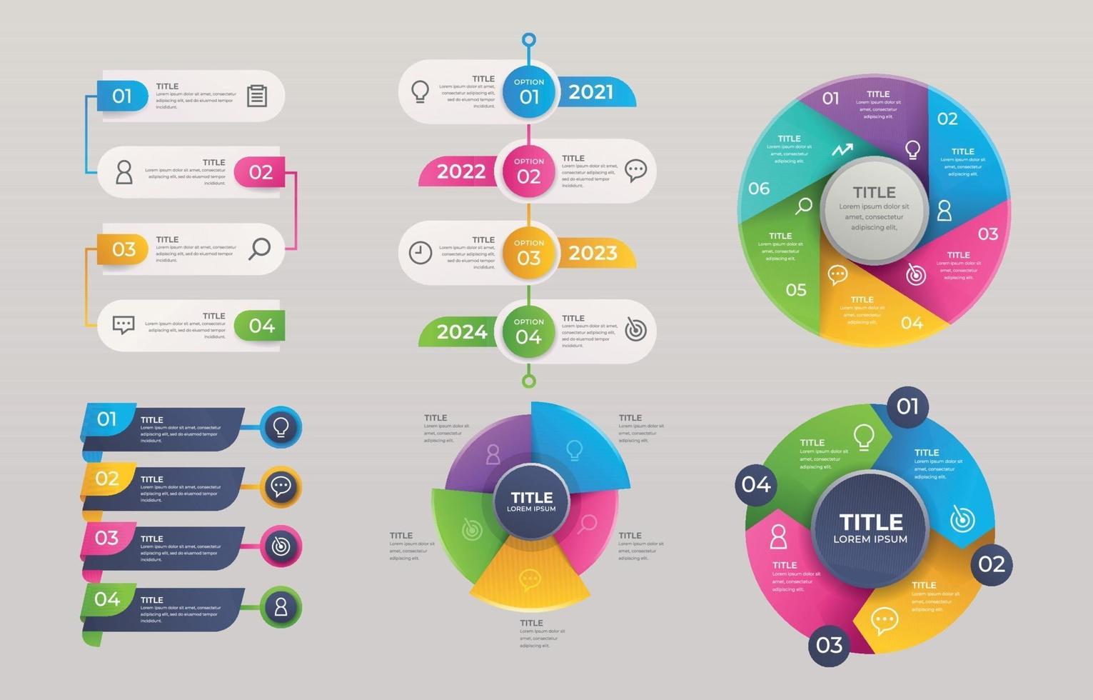 Set of Infographic Element vector