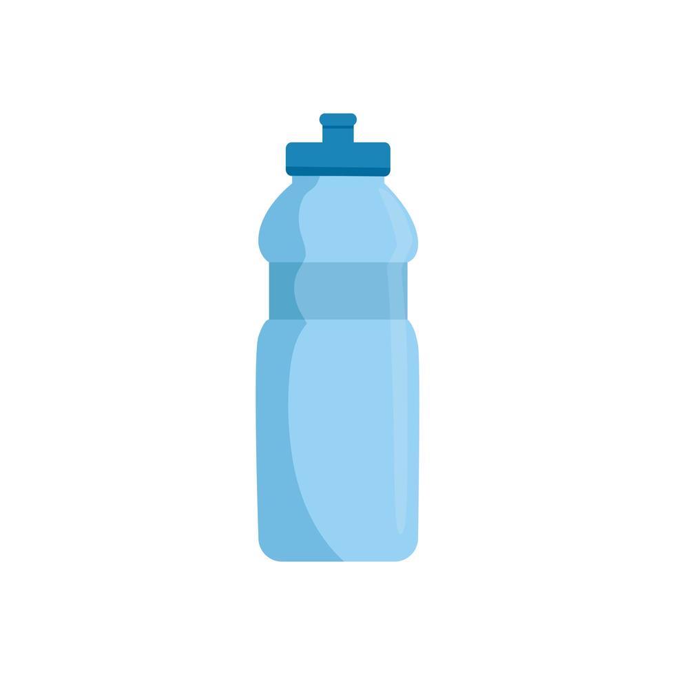 Botella de agua de plástico icono aislado vector