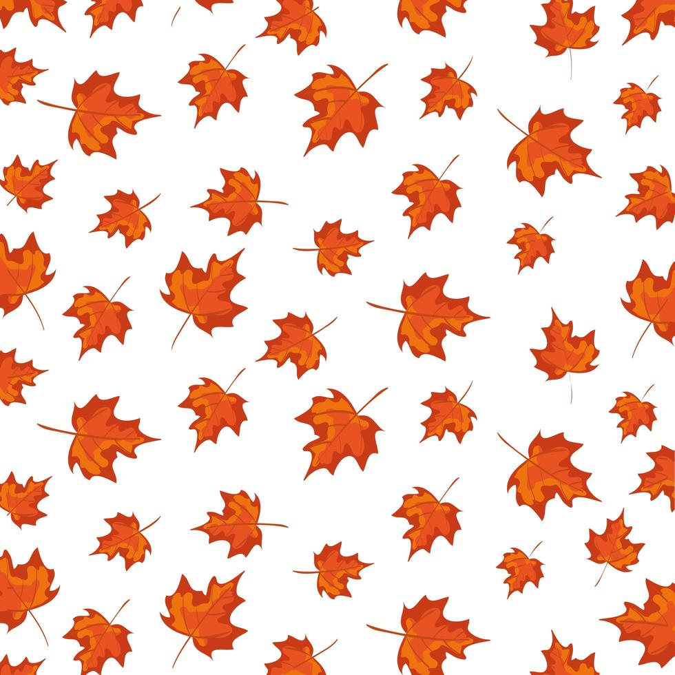 patrón de decoración de hojas de otoño vector