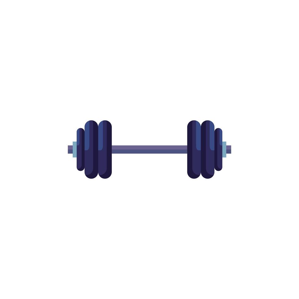 dumbbell equipment gym isolated icon vector