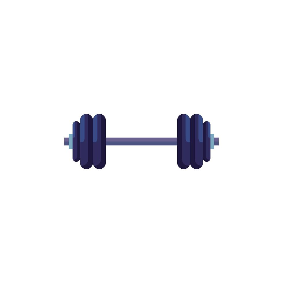 dumbbell equipment gym isolated icon vector