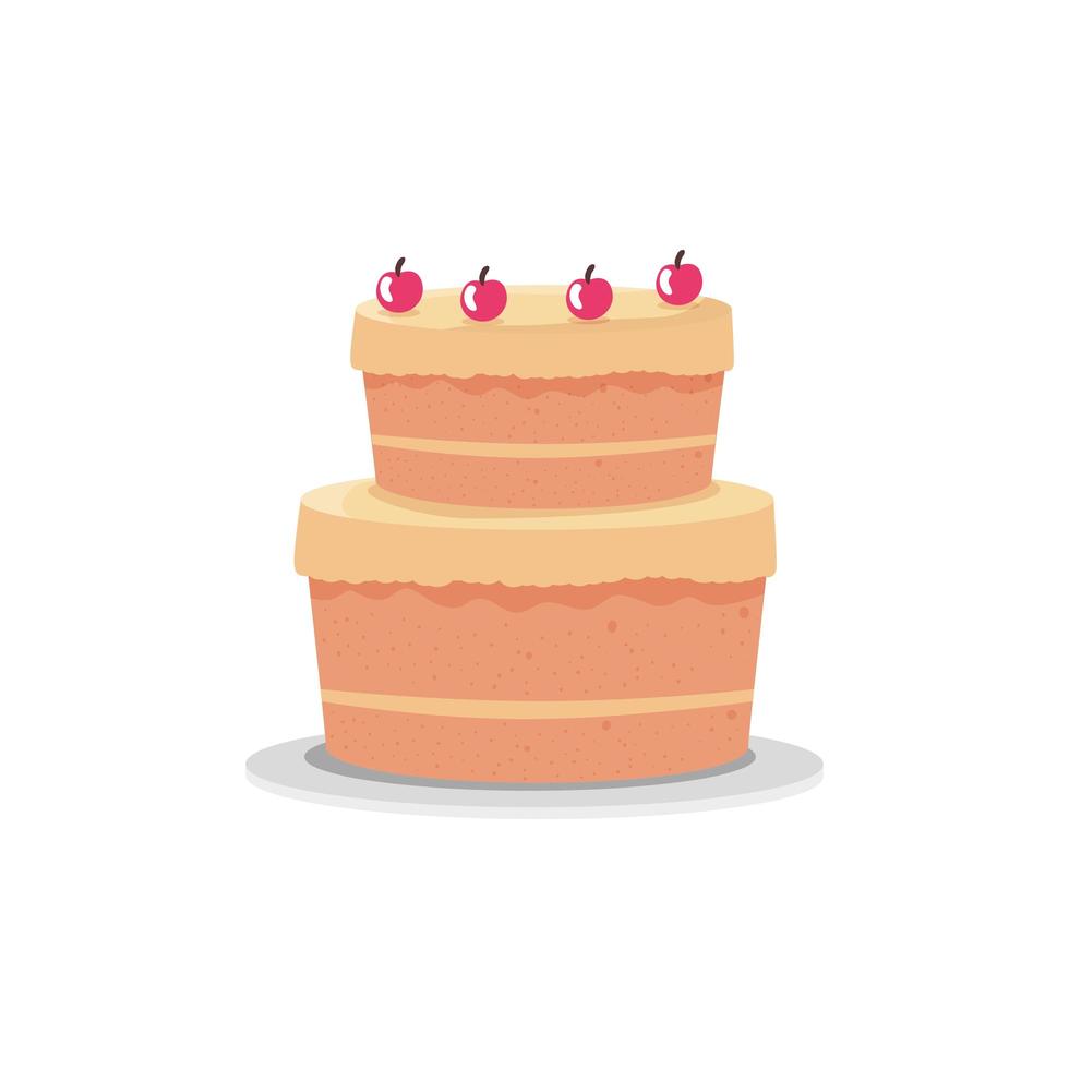 Happy birthday cake vector design