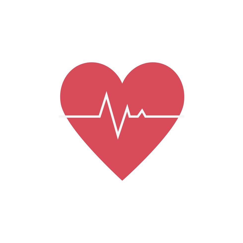 heart rate pulse isolated icon vector