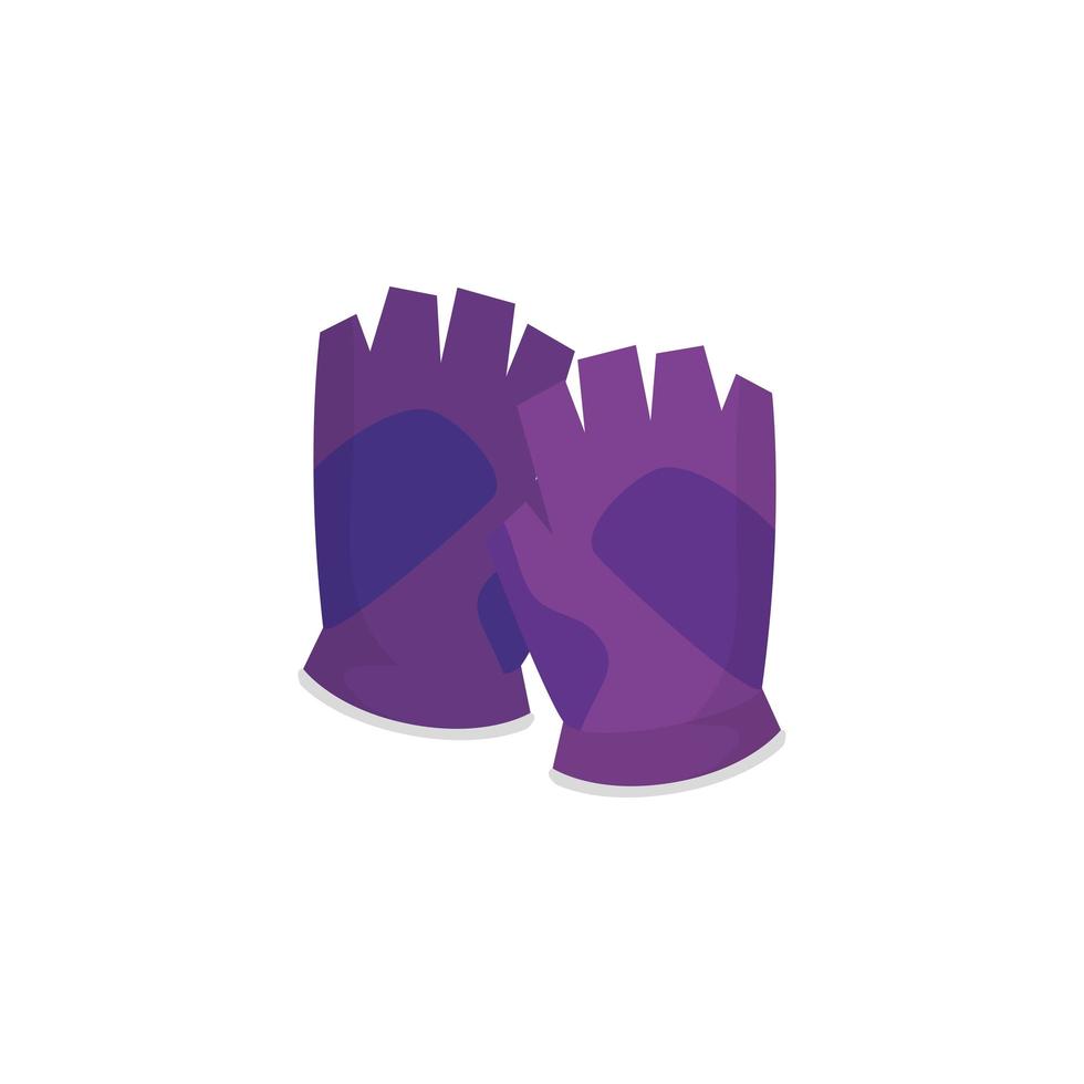 fingerless glove sport isolated icon vector