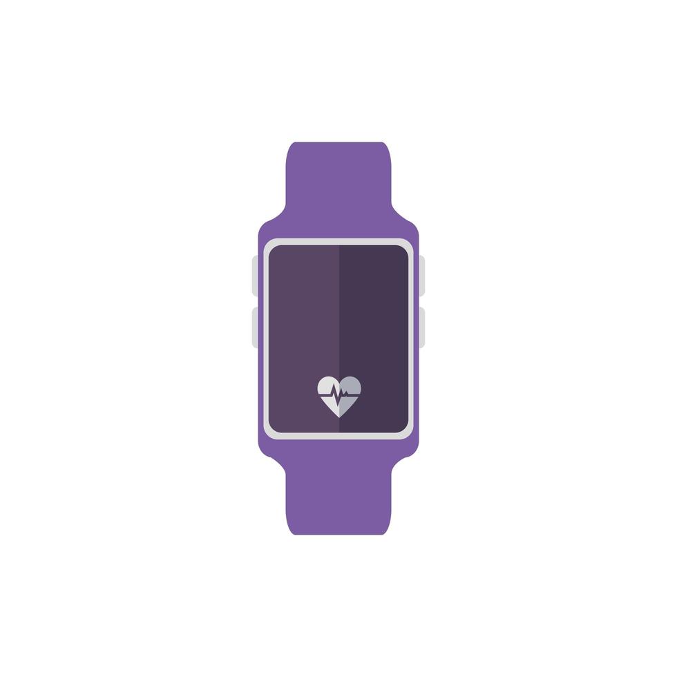 Icono aislado del dispositivo deportivo SmartWatch vector