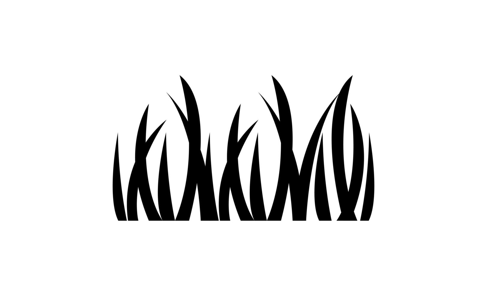 grass plants nature isolated icon vector