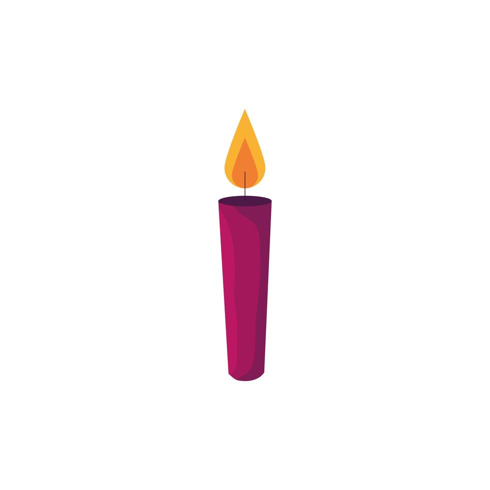 Isolated party candle vector design
