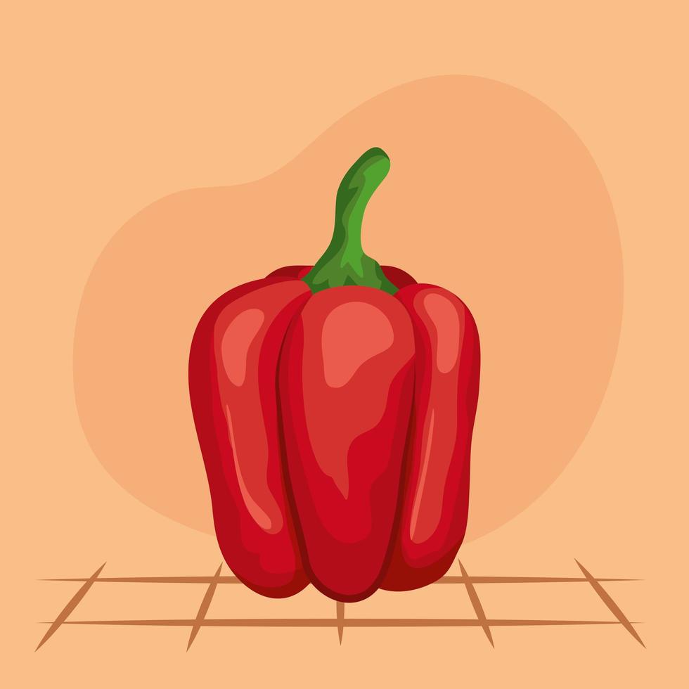 red pepper vegetable vector design