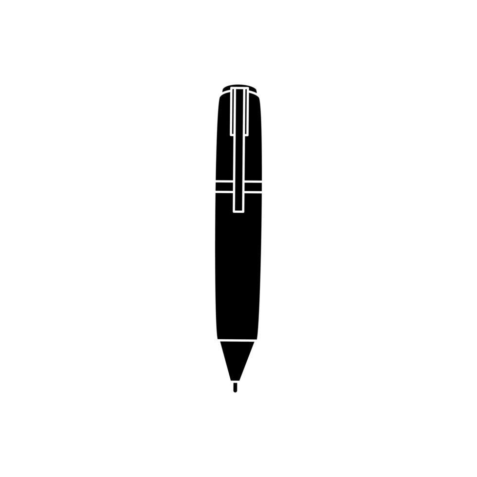 Suministro de bolígrafo icono aislado clásico vector