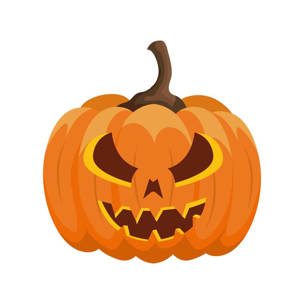 halloween pumpkin traditional isolated icon 3179990 Vector Art at Vecteezy