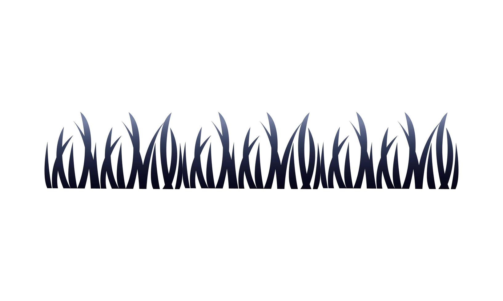 grass plants nature isolated icon vector