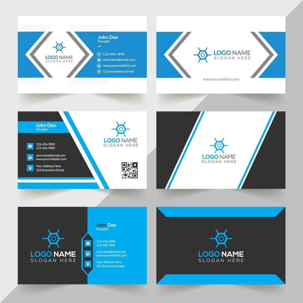 Business Card Design Template vector