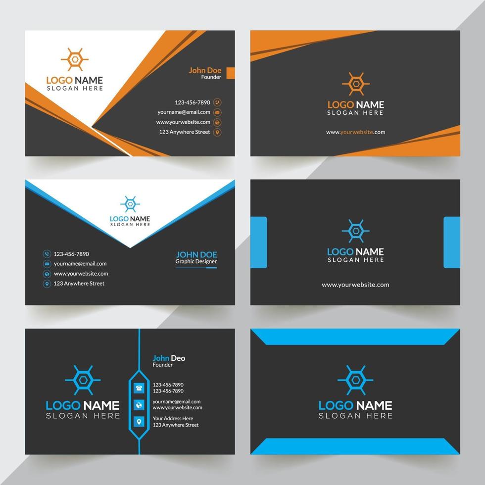 Business Card Design Template vector