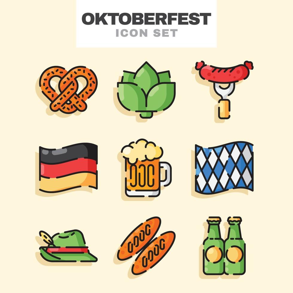 Oktoberfest Icon Set vector