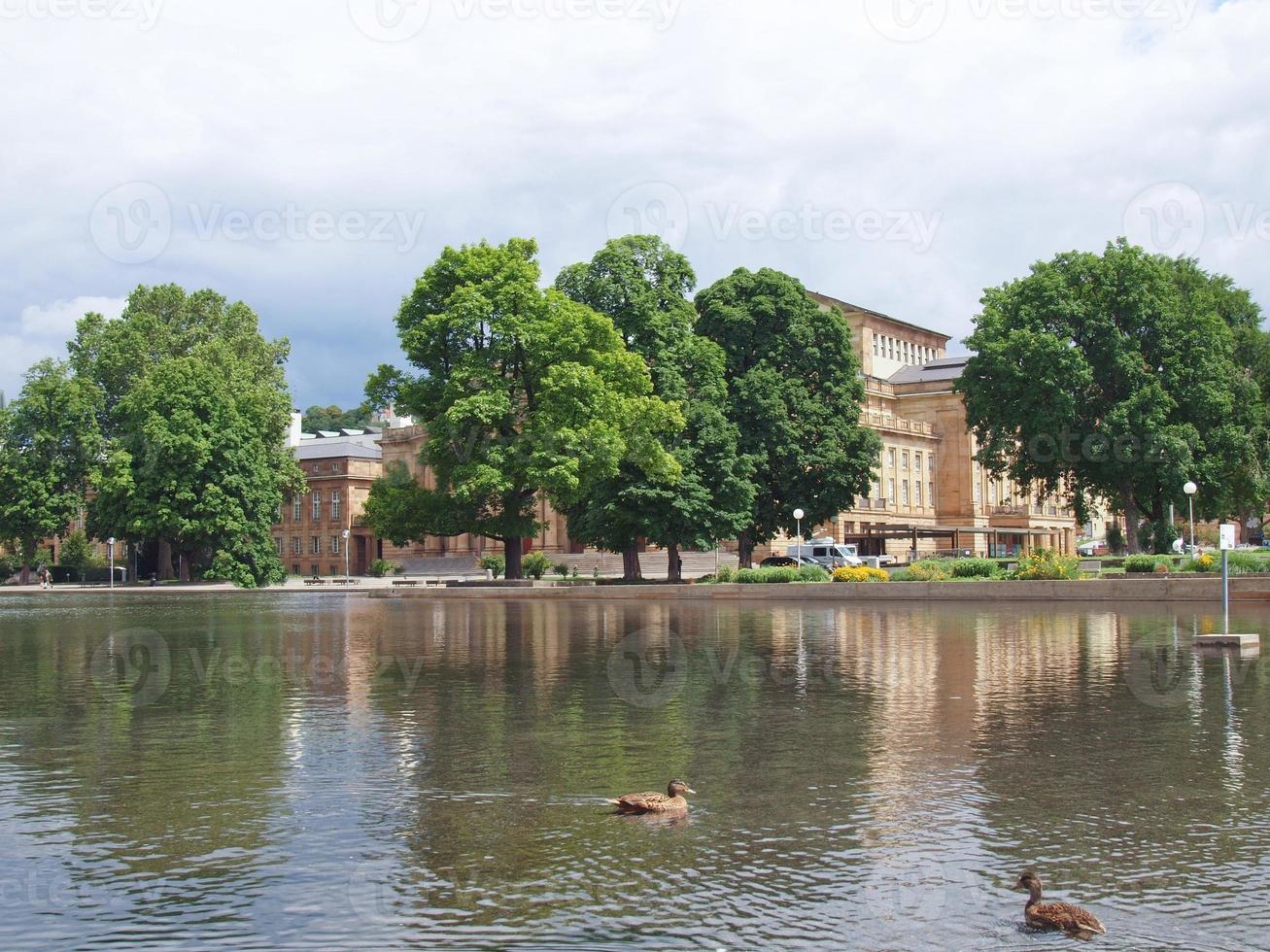 Jardines en Stuttgart, Alemania foto