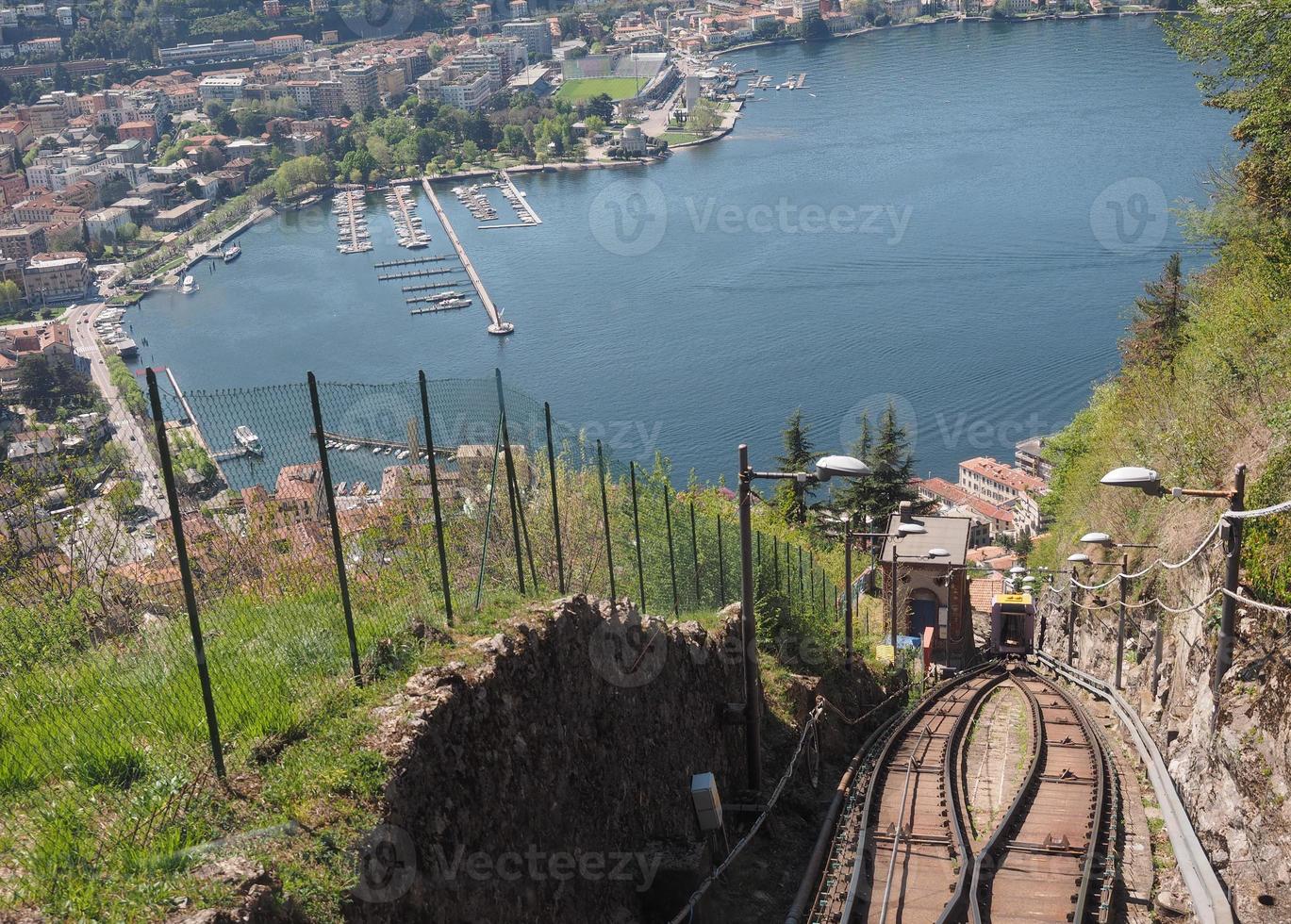 Aerial view of Como photo