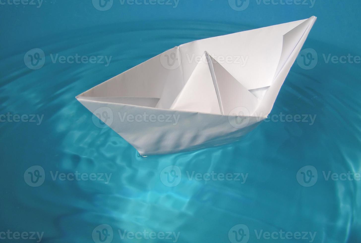 Toy paper boat photo